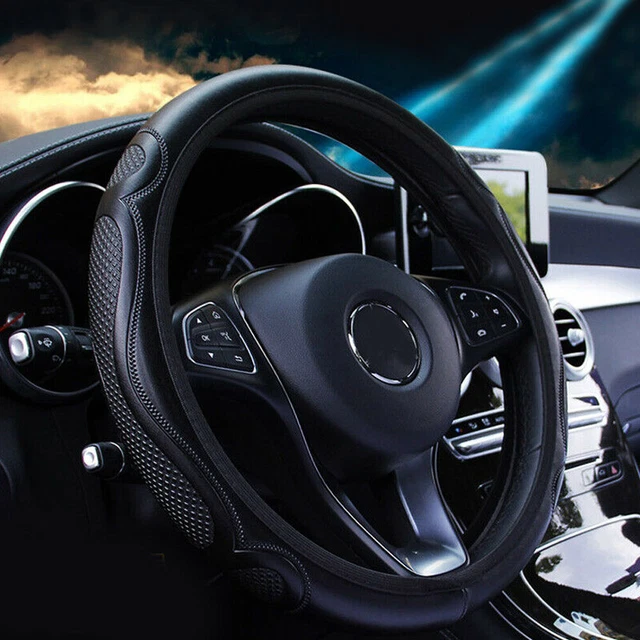 Car Steering Wheel Cover Breathable Leather Anti-slip Auto Accessories Universal