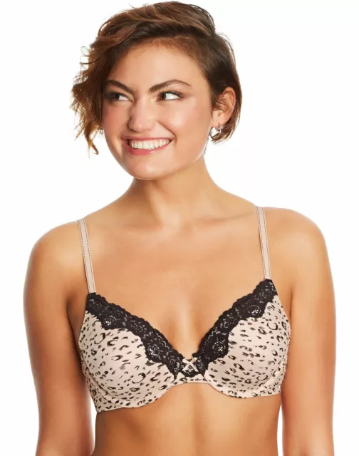 Maidenform Comfort Devotion Demi Multi-Way Bra 36D Black Strapless