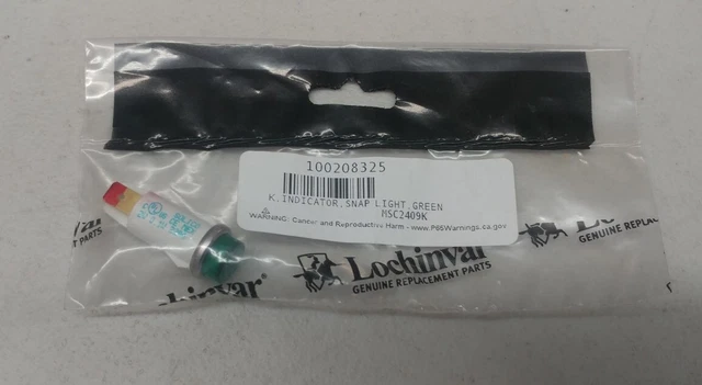 Lochinvar Boiler / Heater Indicator Light 100208325 Green AO Smith 24V