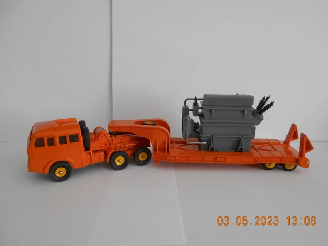 Dinky Toys 898 – Berliet Tracteur Porte-transformateur – 1962 – Orange, Bon état, Sans Boîte