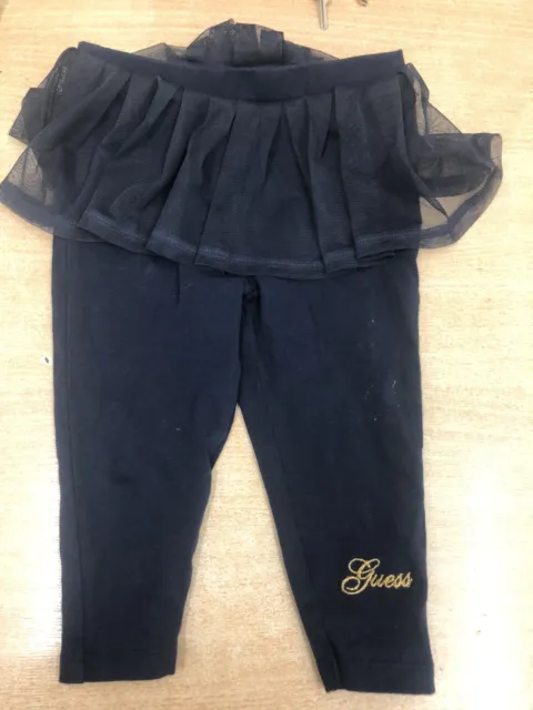 Guess Los Angeles Tutu Skirt Leggings Baby Infant Toddler Navy Age 6-9 Months