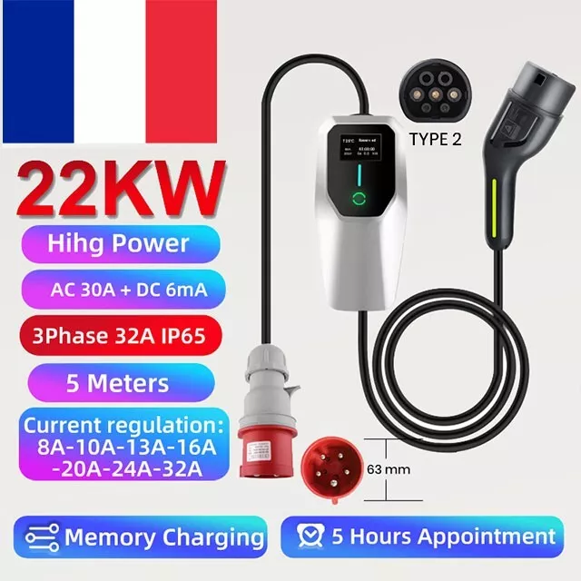 Chargeur portable pour véhicule électrique 230 V 8 - 16 A BLAUPUNKT