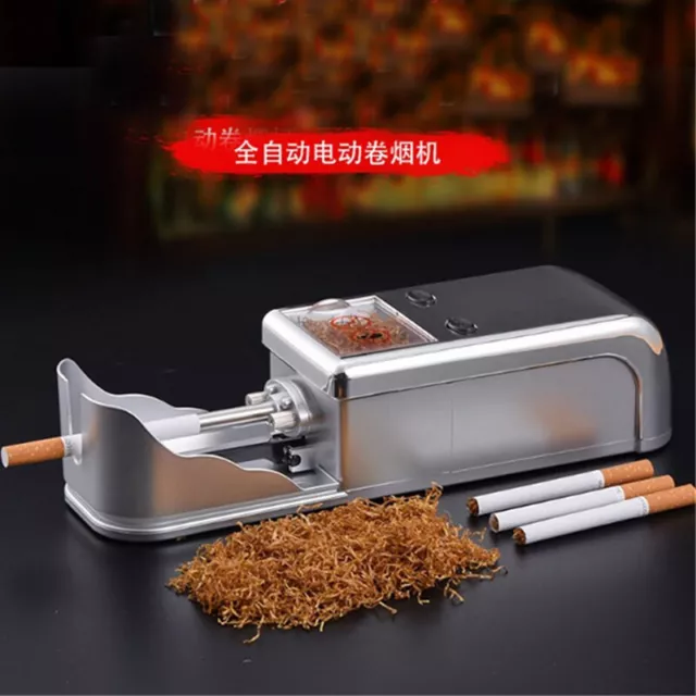 Cigarette Rolling Machine Electric Automatic Tobacco Roller Injector Maker 220V