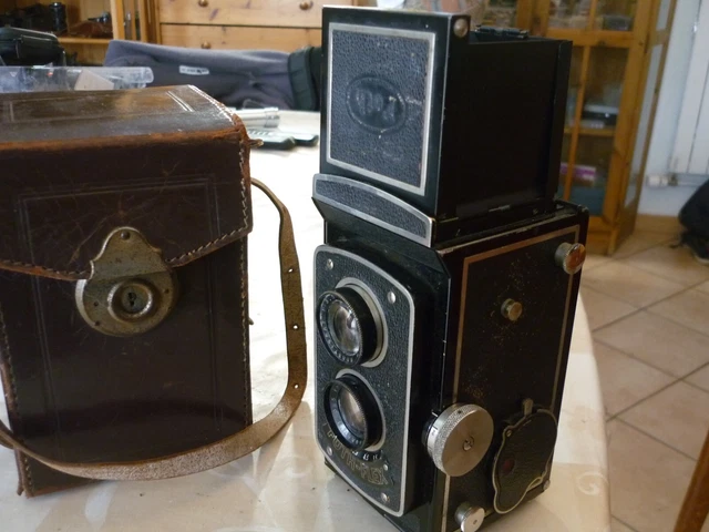 Ancien Obturateur En Bois Pour Appareil Photo – Pièce Détachée Ou Objet à Restaurer