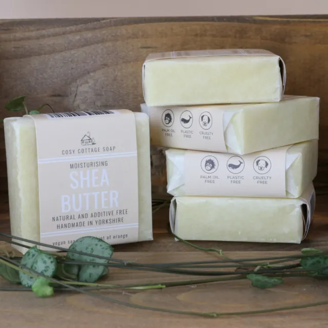 Cosy Cottage Soap Natural Shea Butter Facial Soap, Vegan Plastic & Palm Oil Free