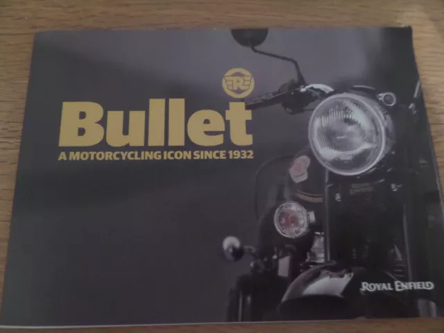 Royal Enfield Bullet 500 Motorcycle Sales Brochure 2016