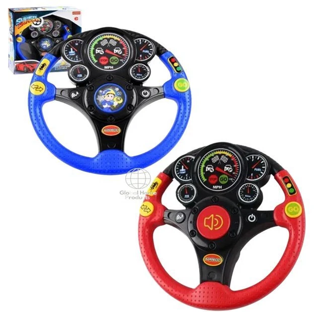 CAR STEERING WHEEL Kids Electronic Musical Vibrating Plastic Toy