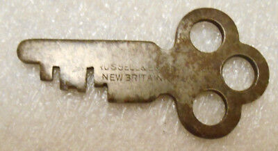 Vintage Old Antique Russell & Erwin Door Lock Padlock Steel Key #6 6