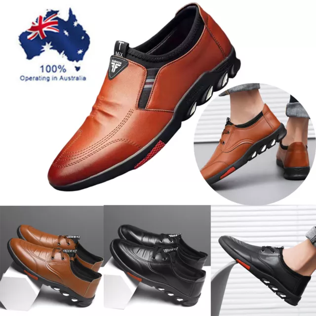 Men's Slip On Soft Bussness Shoes Casual Loafer Driving Shoes Leather Shoes