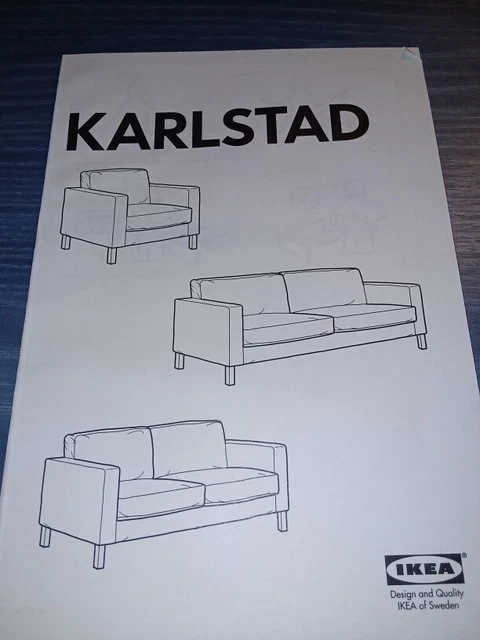 Housse De Remplacement Pour Canapé Karlstad - Taille Unique 89x89x64 Cm - En Velours Polyester - Fabriquée En Pologne - 3