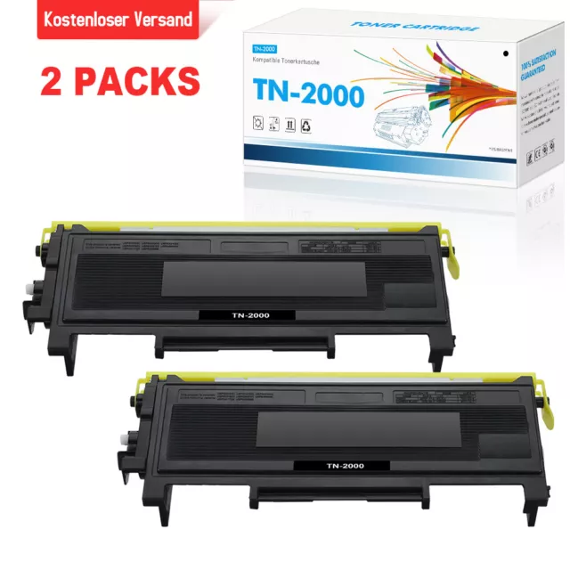 2 Toner TN-2000 Compatible with Brother HL-2040 HL-2050 MFC-7220 MFC-7240 7290