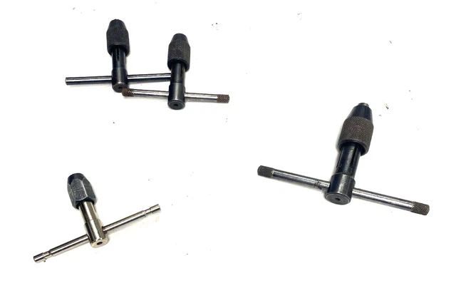 T-Handle Tap Wrench Lot Of 4 * Sizes Are Listed In The Description **