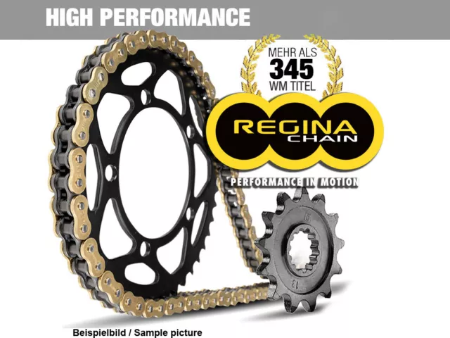 Kettensatz für Kymco KXR 50 mit Regina ORT Kette O-Ring in Gold