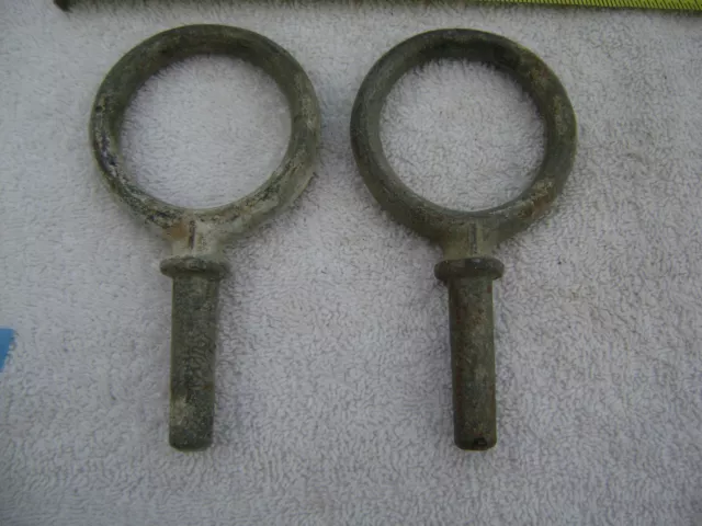 Galvanized Pair 2+1/8 Inch Oar Locks Boat (C2.5A13)