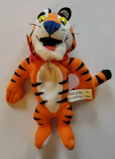 Kellogg's Tony the Tiger Bean Bag Plush 1997  Breakfast Cereal Looks Great!