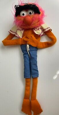 Vintage Fisher Price Animal Jim Henson Muppet Hand Puppet Doll #854 1976-78