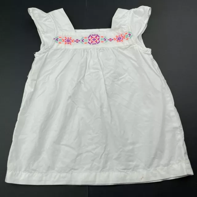 Girls size 12 months, Carters, embroidered lightweight cotton top, FUC