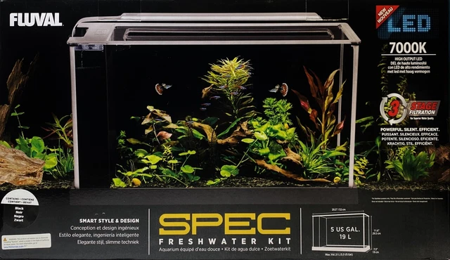 FLUVAL - SPEC Fresh Water Kit - 5 US Gallon - LED 7000K Aquarium - BRAND NEW!