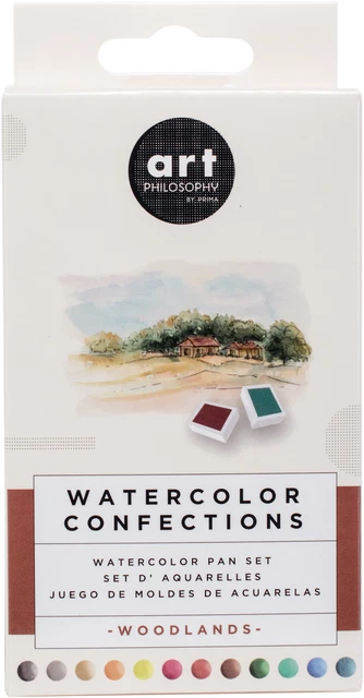 Sartén de acuarela Prima Watercolor Confections 12/paquete-Bosques -631550