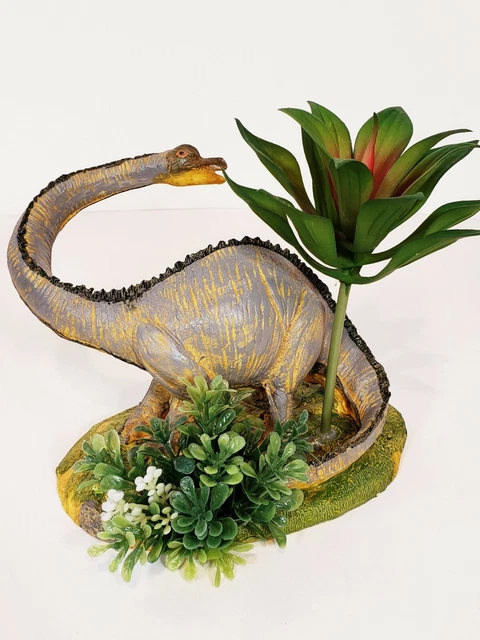 Resin Dinosaur Figure Brachiosaurus 7" X 5 1/2" X 5" Painted