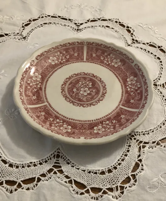 Syracuse China VINTAGE Strawberry Hill Pattern Restaurant Ware Plate 7 1/2 inch