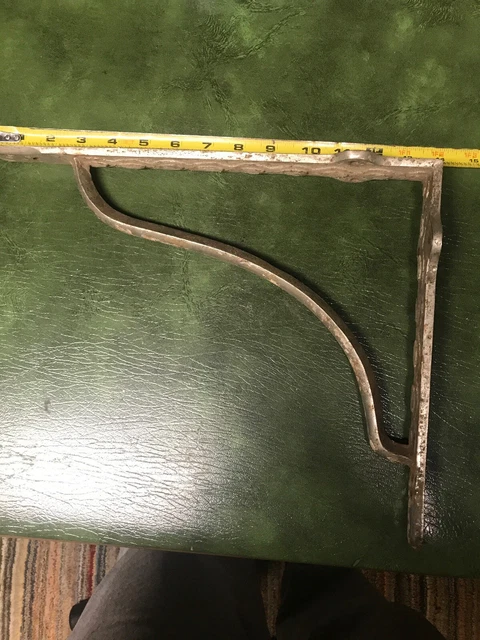 Ornate  Antique Cast Iron  Shelf Bracket  11" x  13 7/8"  (only 1)