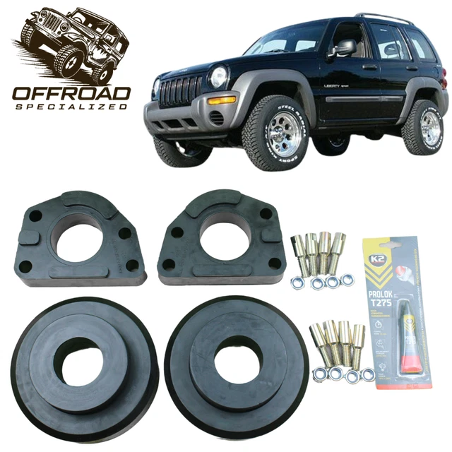 Kit De Surélévation Arrière 2'',5Cm + 5Cm 2'' Avant Pour Jeep Cherokee 2002-2006