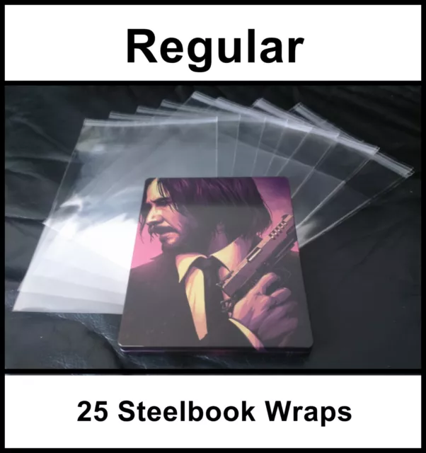 Blu-ray / DVD Steelbook Protective Wraps / Sleeves (Pack of 25)