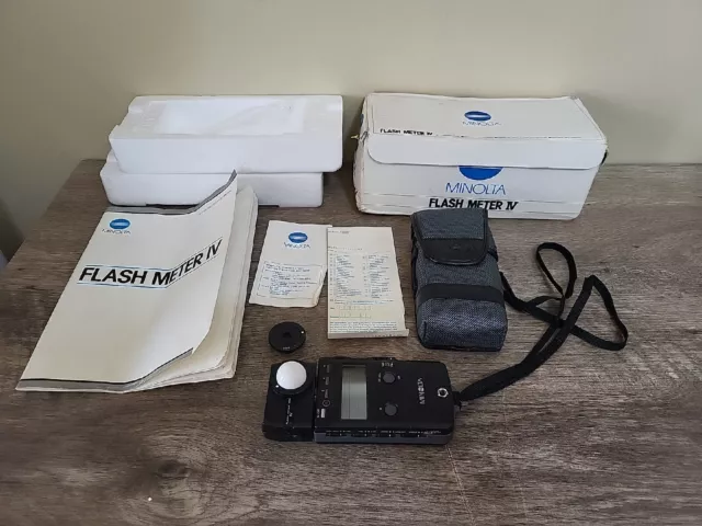 [TOP MINT w/ Case] Minolta Auto Meter IVF IV F Flash Light Exposure Meter JAPAN