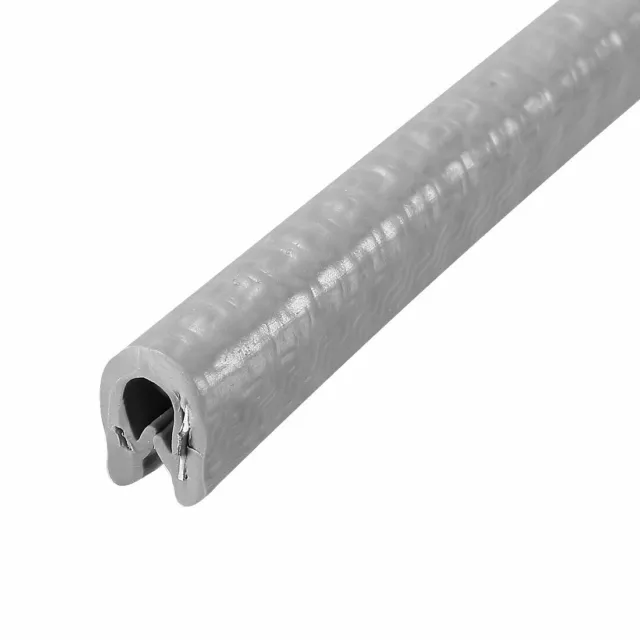 Edge Trim, Grey PVC U Channel Edge Protector Fits 1/64"- 1/16"Edge 10ft Long