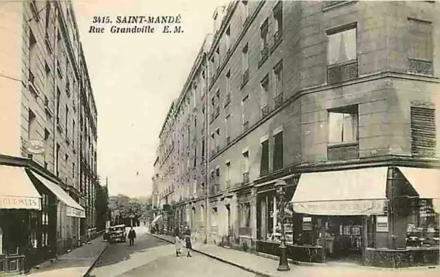 94 - Saint Mandé - Rue Grandville - Animée - CPA - Voir Scans Recto-Verso