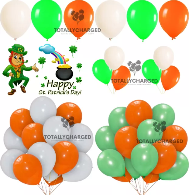 St. Patrick Day Balloons Irish Ireland Latex Quality Party Ballons Decor UK