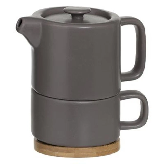 Théière avec Tasse "Nature" 15cm Taupe