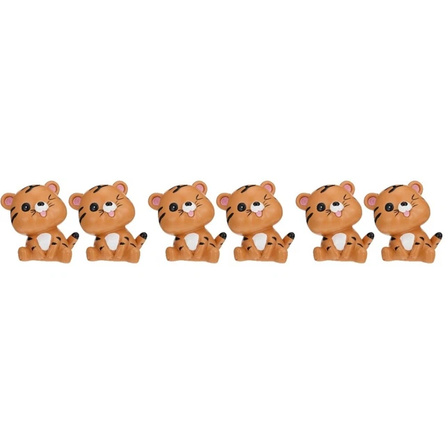 6 Pcs Petit Ornement Résine De L'année Cadeau Nouvel 2022 Table À Manger