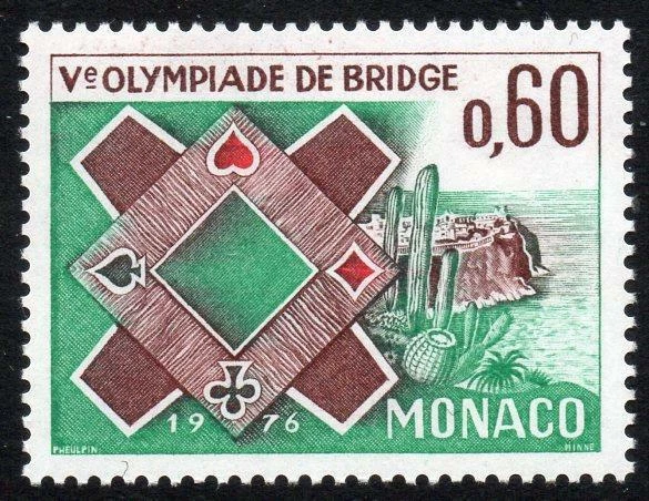 MONACO MNH 1976 SG1240 5th Bridge Olympiad