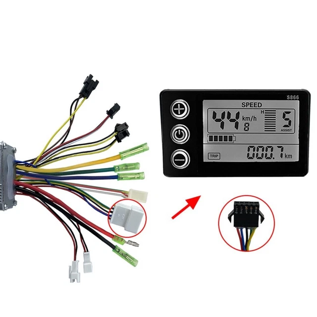 36V 500W E-Scooter Controller Kit Mit Display & Bremshebel - Komplett-Set Für 10 Zoll Roller