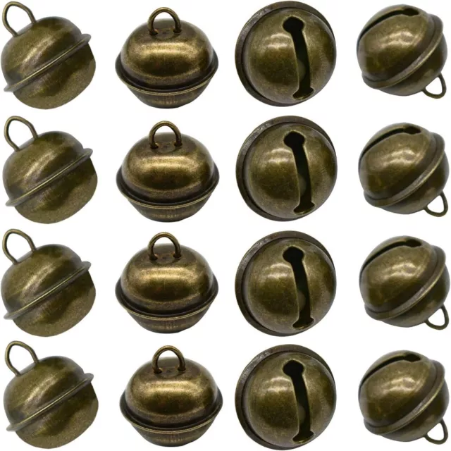 20Pcs Steel Jingle Bells 22mm Bell Cascabeles Large Jingle Bells  for Crafts