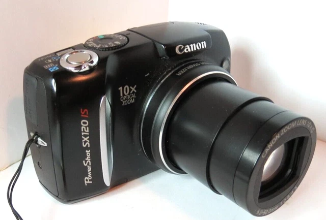 Canon ZOOM PowerShot Digital SX120 IS ZOOM ÓPTICO 10XIS 10.0 MP NEGRO