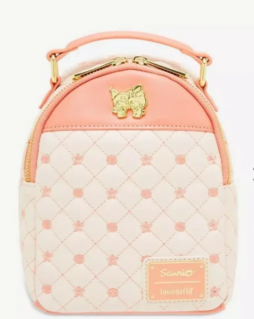 Loungefly Sanrio Kuromi & My Melody Quilt Pattern Mini Backpack