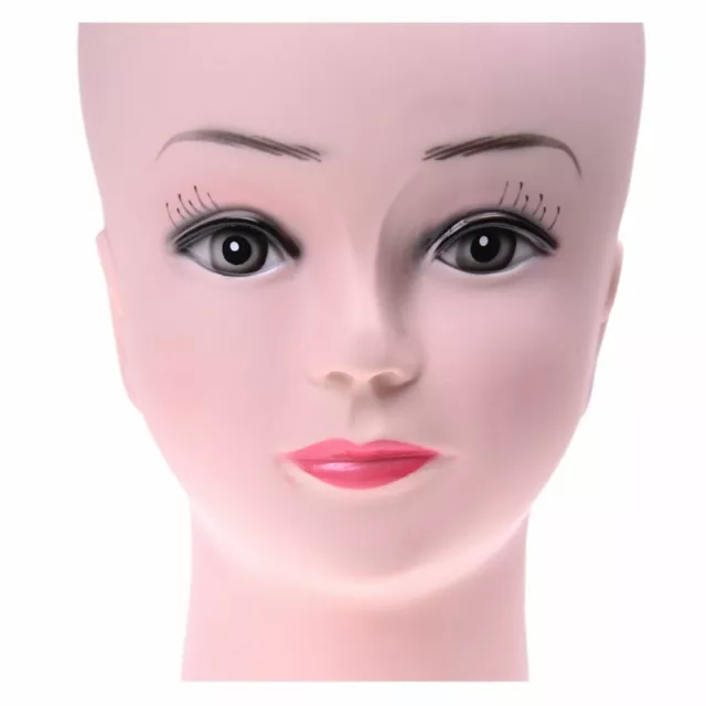 Cosmetology Chauve Mannequin Tête Femelle Modèle Perruques Hat Lunettes Support