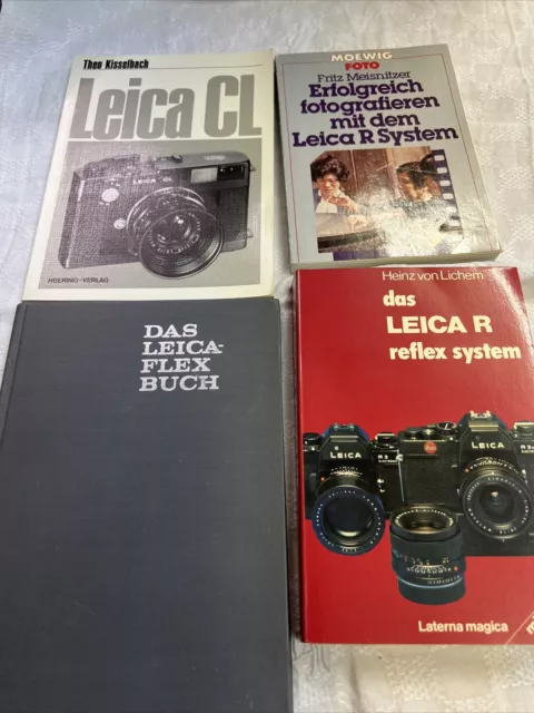 4 Fachbücher Leica R, CL, Leicaflex