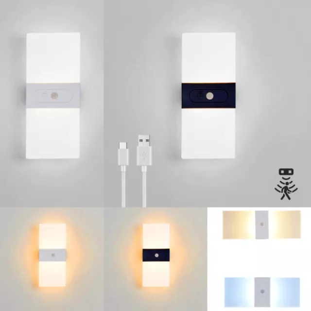 VKH Kabellose LED-Tischlampe – Touch-dimmbar, 3 Lichtstimmungen, USB-C, IPX4, Wellenförmiges Design