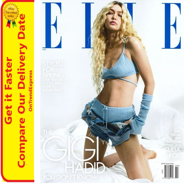 ELLE US MAGAZINE Issue March 2023 The Gigi Hadid You Don't Know