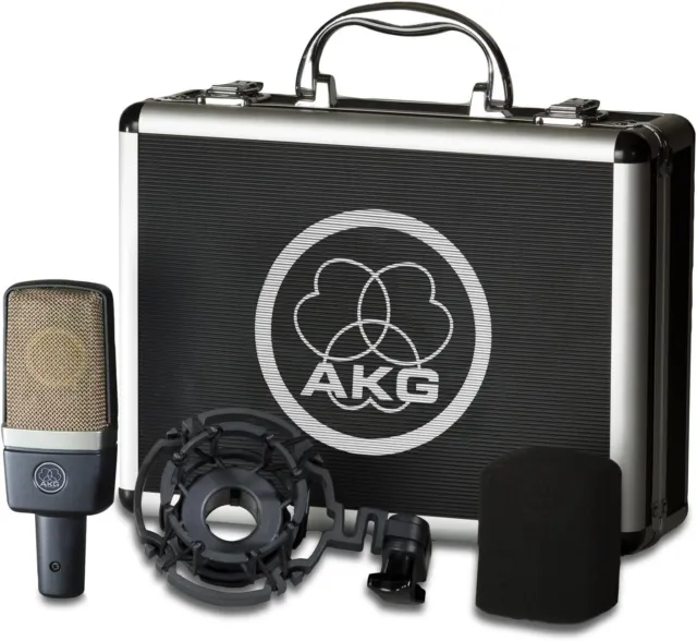 AKG C214 Professional large-diaphragm condenser microphone Stereo Pair RRP £800