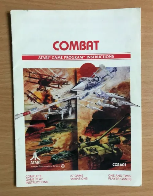 ATARI 2600 - COMBAT - Instruction Manual