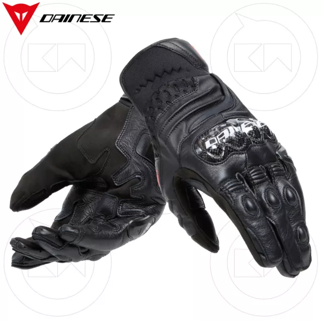 Guanti Da Moto Dainese In Pelle Corti Carbon 4 Short Leather Gloves Carbonio Dcp