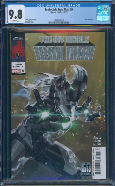 Invincible Iron Man #9 CGC 9.8 Kael Ngu New Suit Cover A Marvel 2023 HD Scans