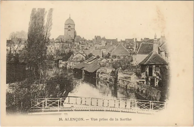 CPA Alencon Vue prise de la Sarthe FRANCE (1053722)