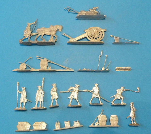 Plats d'étain - Zinnfiguren : Guerre de Sept ans - 14 artillerie