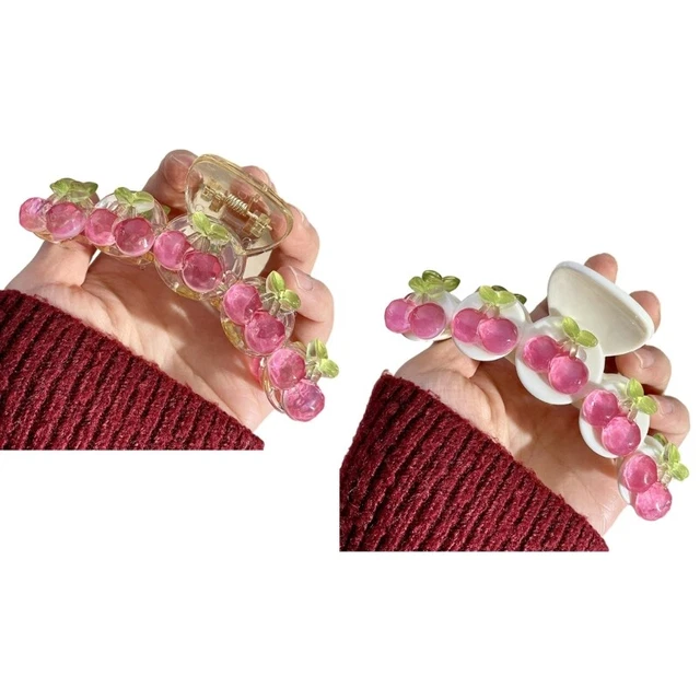Hair Claw Clips Cherry Hair Styling Clips Hair Clamps Hair Accessories for Women